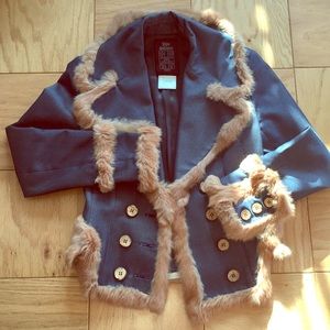 John Galliano jacket size S, 2. Real rabbit fur.